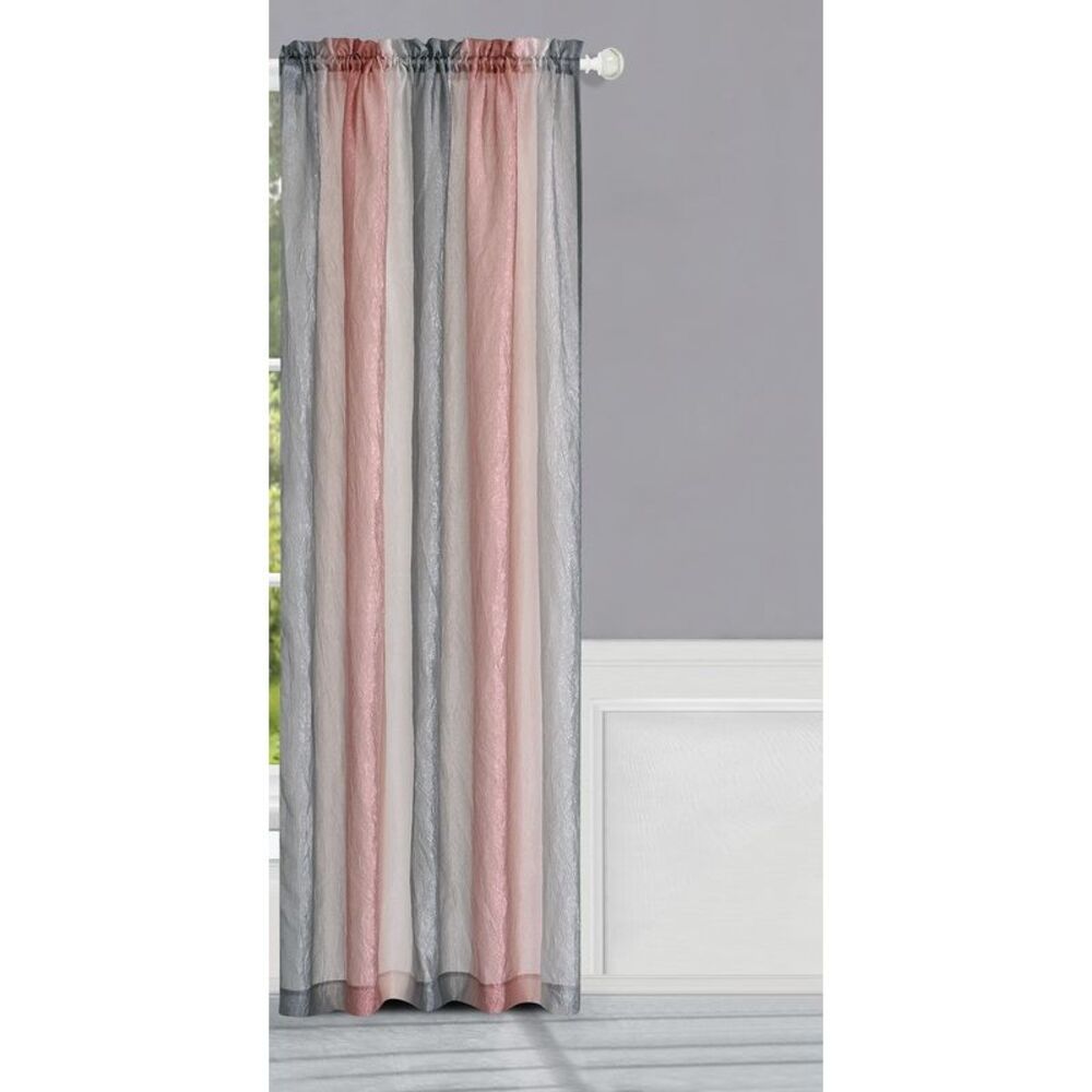Simple Elegance by Ben&Jonah Ombre Window Curtain Panel 50"W x 84"L - Blush